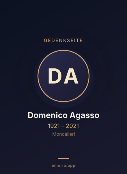 Gedenkportrait von Domenico Agasso