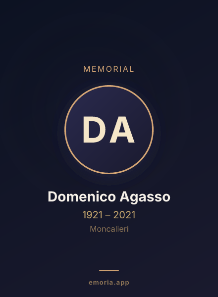 Memorial portrait of Domenico Agasso