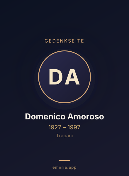 Gedenkportrait von Domenico Amoroso
