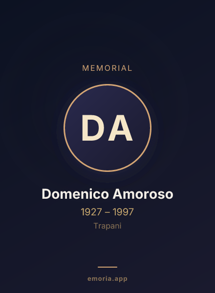 Memorial portrait of Domenico Amoroso
