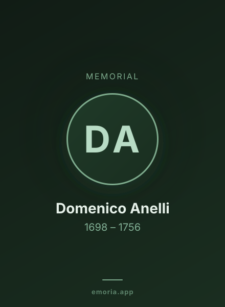 Memorial portrait of Domenico Anelli