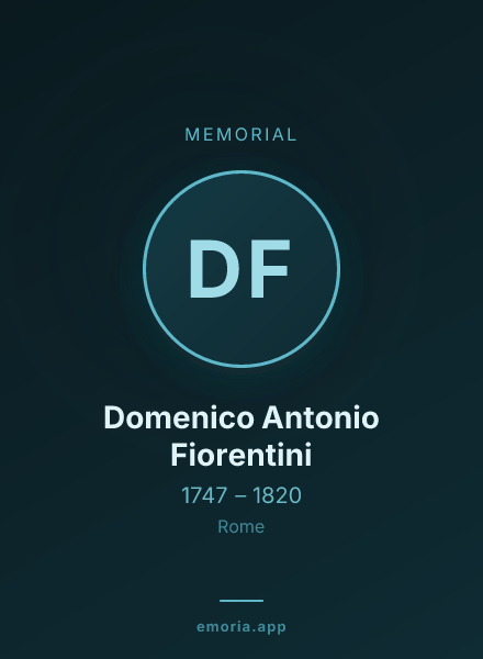 Memorial portrait of Domenico Antonio Fiorentini