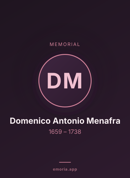 Memorial portrait of Domenico Antonio Menafra