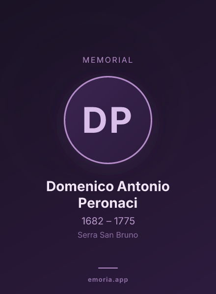 Memorial portrait of Domenico Antonio Peronaci