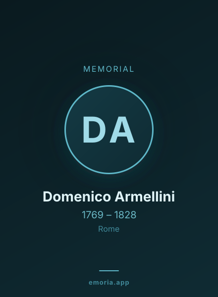Memorial portrait of Domenico Armellini