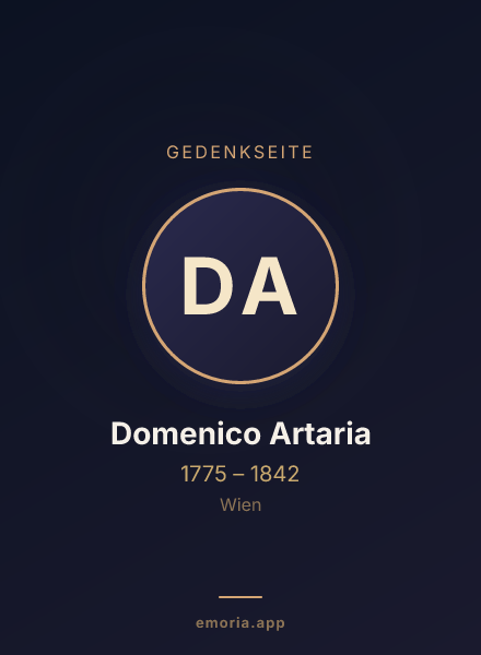 Gedenkportrait von Domenico Artaria