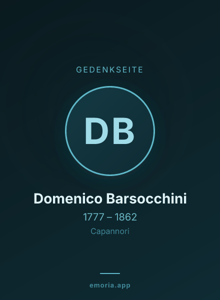 Gedenkportrait von Domenico Barsocchini