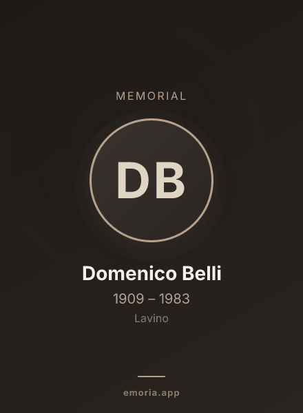 Memorial portrait of Domenico Belli