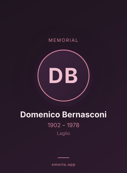 Memorial portrait of Domenico Bernasconi