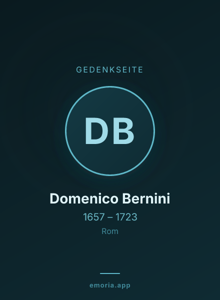Gedenkportrait von Domenico Bernini
