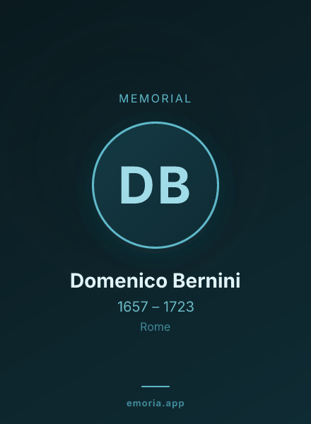 Memorial portrait of Domenico Bernini