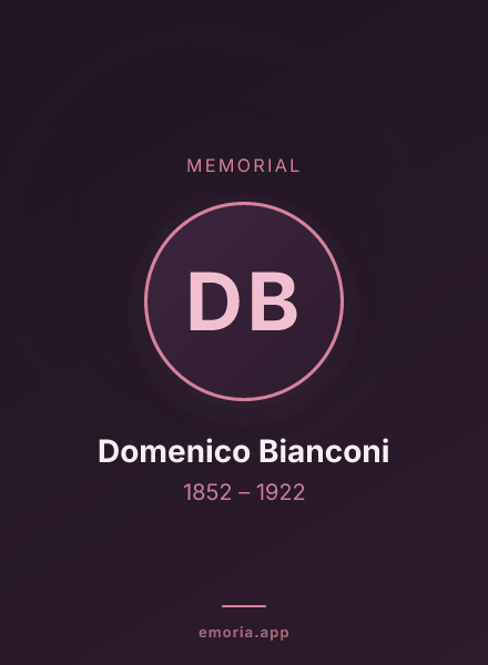 Memorial portrait of Domenico Bianconi