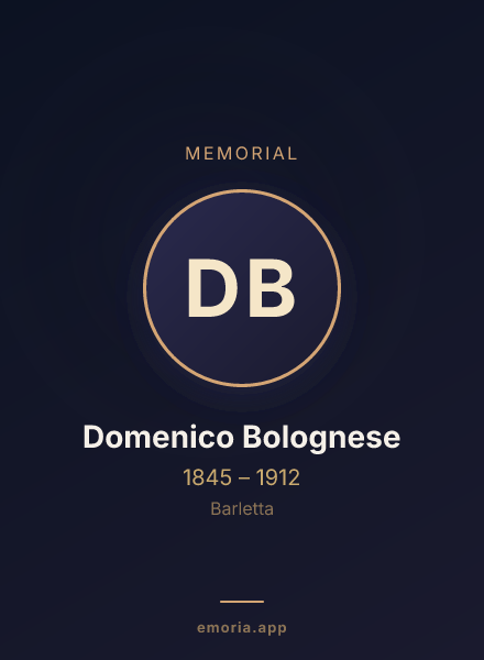 Memorial portrait of Domenico Bolognese