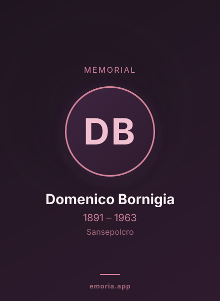 Memorial portrait of Domenico Bornigia