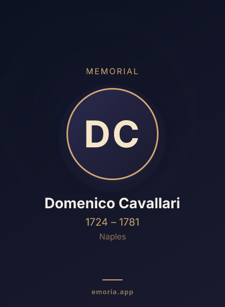 Memorial portrait of Domenico Cavallari