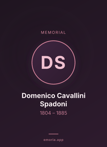 Memorial portrait of Domenico Cavallini Spadoni