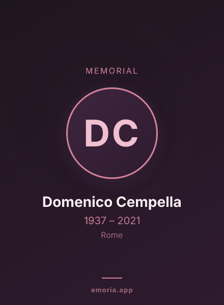 Memorial portrait of Domenico Cempella