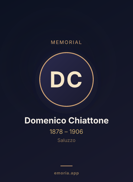 Memorial portrait of Domenico Chiattone