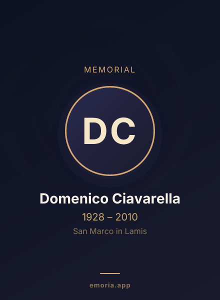 Memorial portrait of Domenico Ciavarella