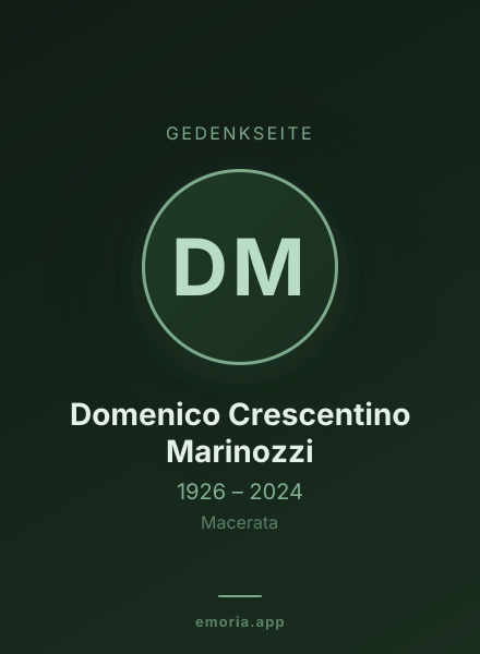 Gedenkportrait von Domenico Crescentino Marinozzi