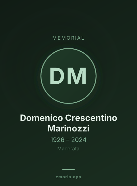 Memorial portrait of Domenico Crescentino Marinozzi