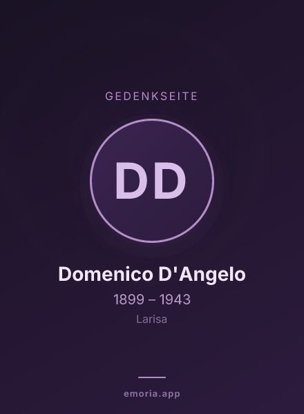 Gedenkportrait von Domenico D'Angelo