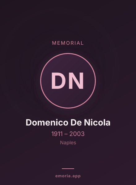 Memorial portrait of Domenico De Nicola