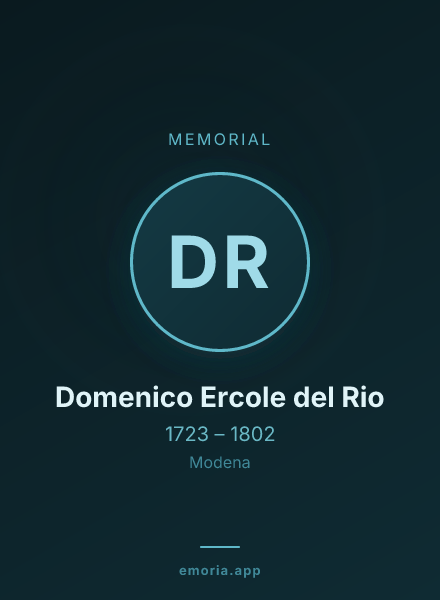 Memorial portrait of Domenico Ercole del Rio