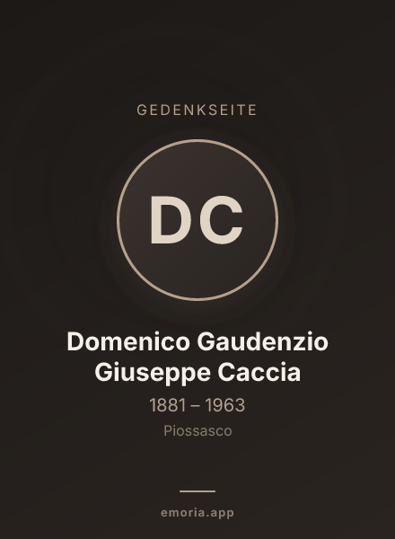 Gedenkportrait von Domenico Gaudenzio Giuseppe Caccia