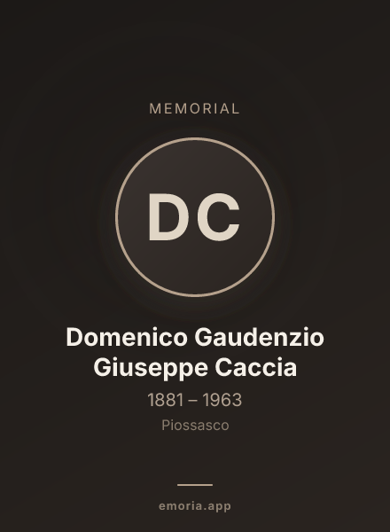 Memorial portrait of Domenico Gaudenzio Giuseppe Caccia
