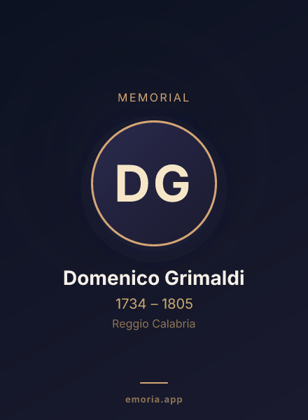 Memorial portrait of Domenico Grimaldi