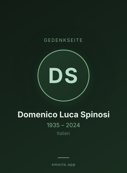 Gedenkportrait von Domenico Luca Spinosi