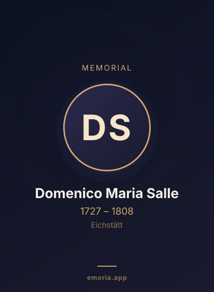 Memorial portrait of Domenico Maria Salle