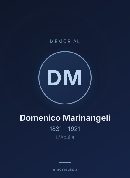 Memorial portrait of Domenico Marinangeli
