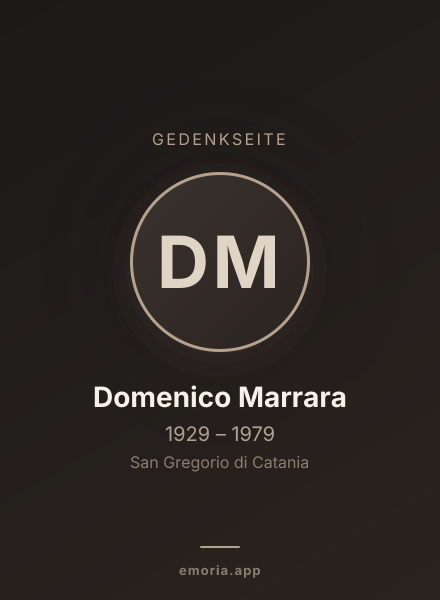Gedenkportrait von Domenico Marrara