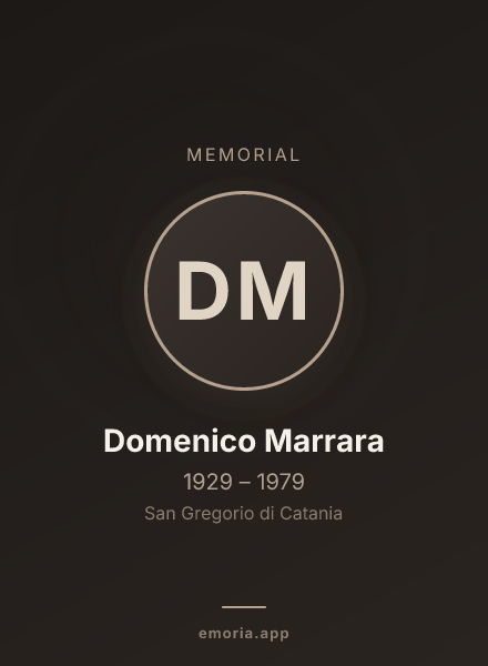 Memorial portrait of Domenico Marrara