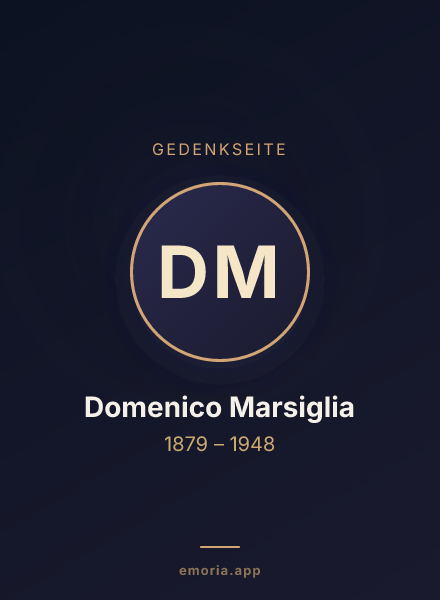 Gedenkportrait von Domenico Marsiglia