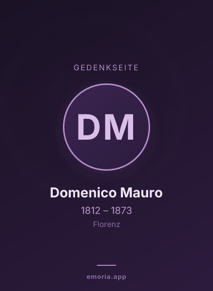 Gedenkportrait von Domenico Mauro