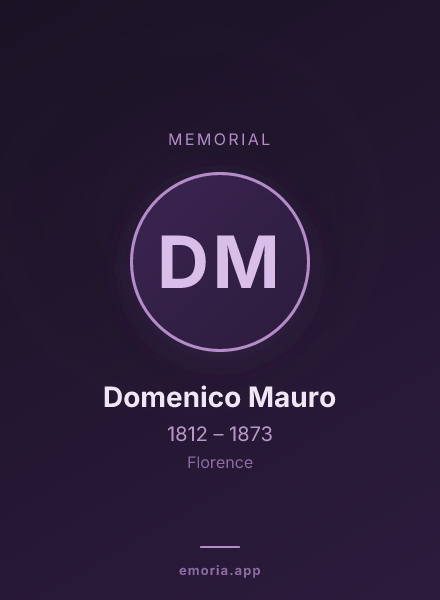 Memorial portrait of Domenico Mauro