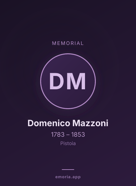 Memorial portrait of Domenico Mazzoni