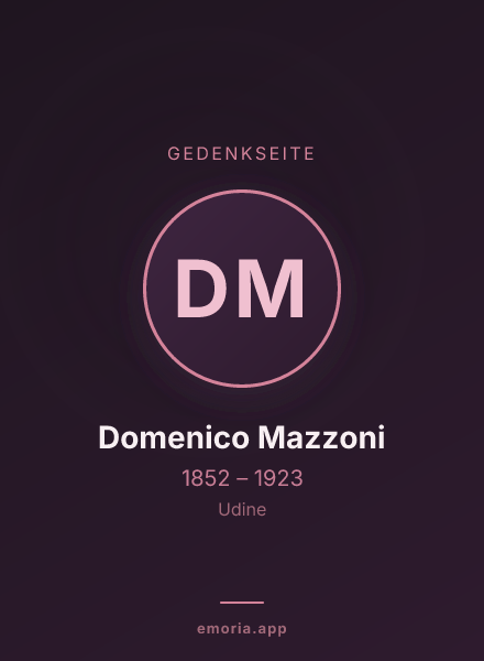 Gedenkportrait von Domenico Mazzoni