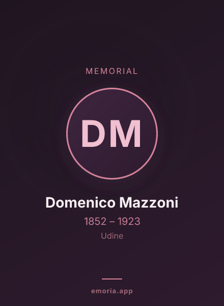 Memorial portrait of Domenico Mazzoni