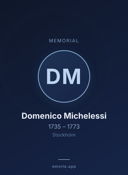 Memorial portrait of Domenico Michelessi