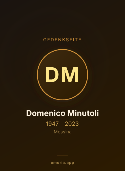 Gedenkportrait von Domenico Minutoli