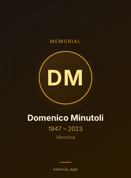 Memorial portrait of Domenico Minutoli