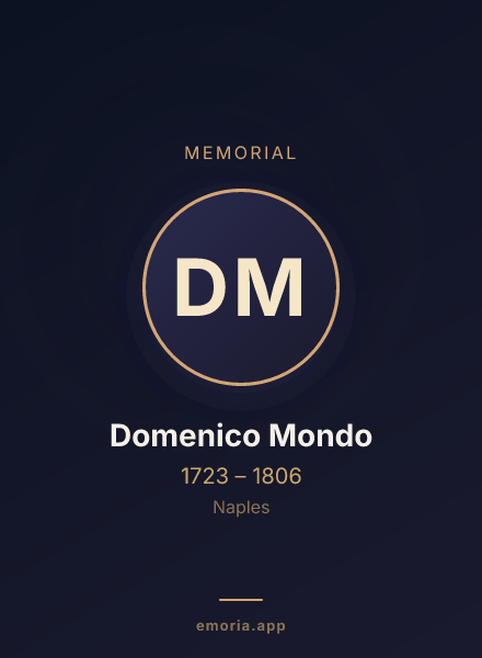 Memorial portrait of Domenico Mondo