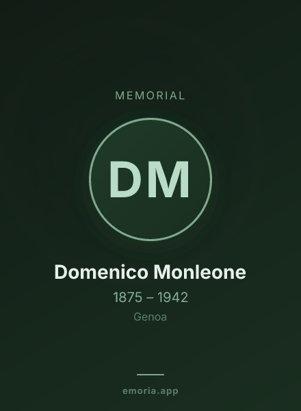 Memorial portrait of Domenico Monleone