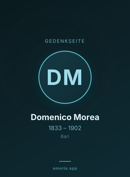 Gedenkportrait von Domenico Morea