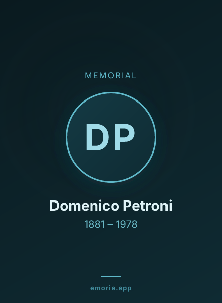 Memorial portrait of Domenico Petroni