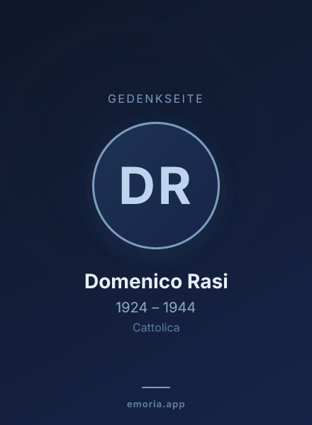 Gedenkportrait von Domenico Rasi